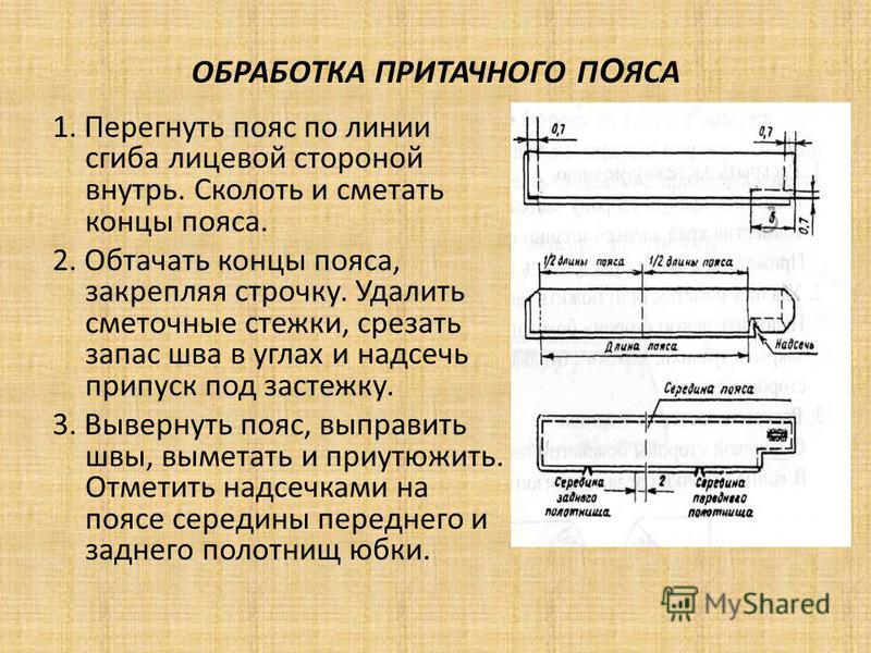 Обработка Юбки