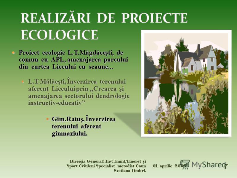 proiecte ecologice)