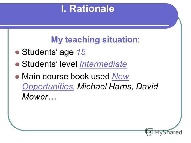 teaching situation teaching situation