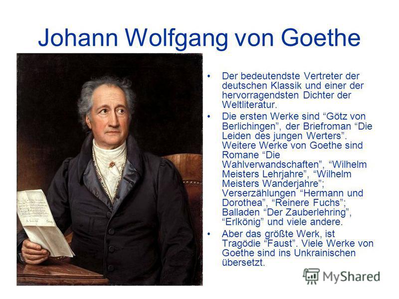 Lebenslauf Johann Wolfgang Goethe De Goethe