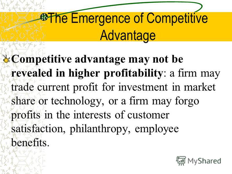 the nature of competitive advantage the nature of competitive advantage