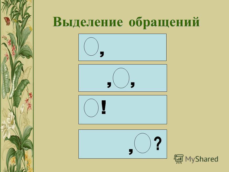 Как показать обращение в схеме Презентация на тему: "Предложения с обращениями Урок русского языка в 5 классе п