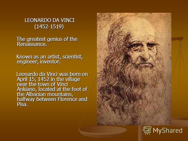 презентация на тему Quot Leonardo Da Vinci Golanov Vadim 11 L Class сontent History Of Leonardo Da Leonardo Da Vinci Powerpoint