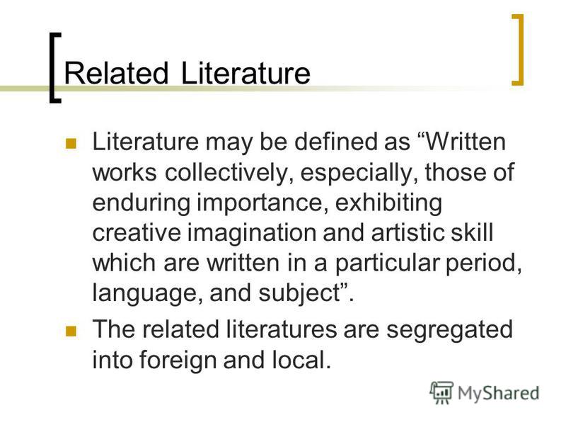 Define literature review dissertation Central America Internet Ltd