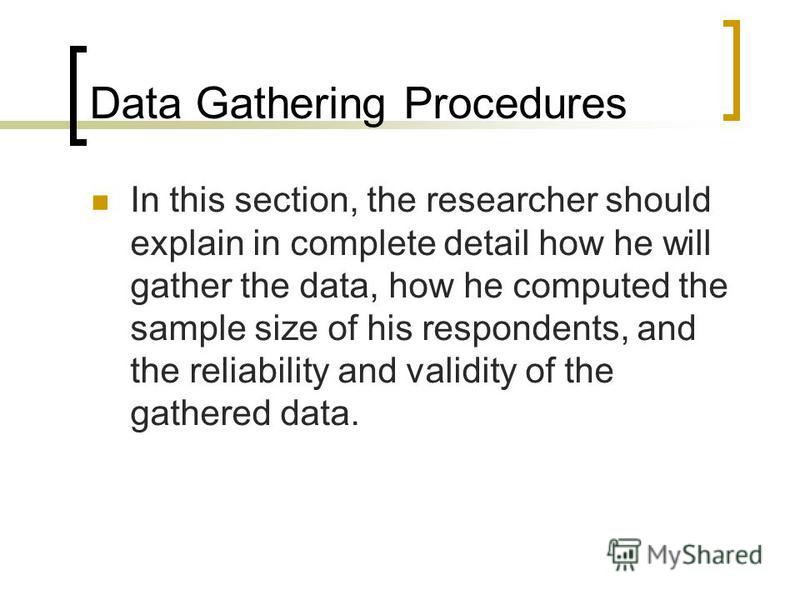 Methods of gathering data   saa