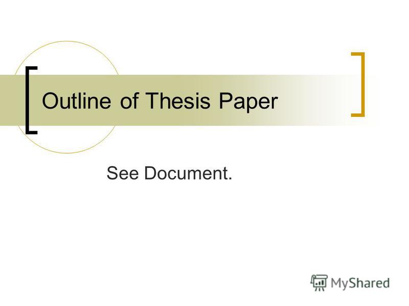 Bits dissertation outline document