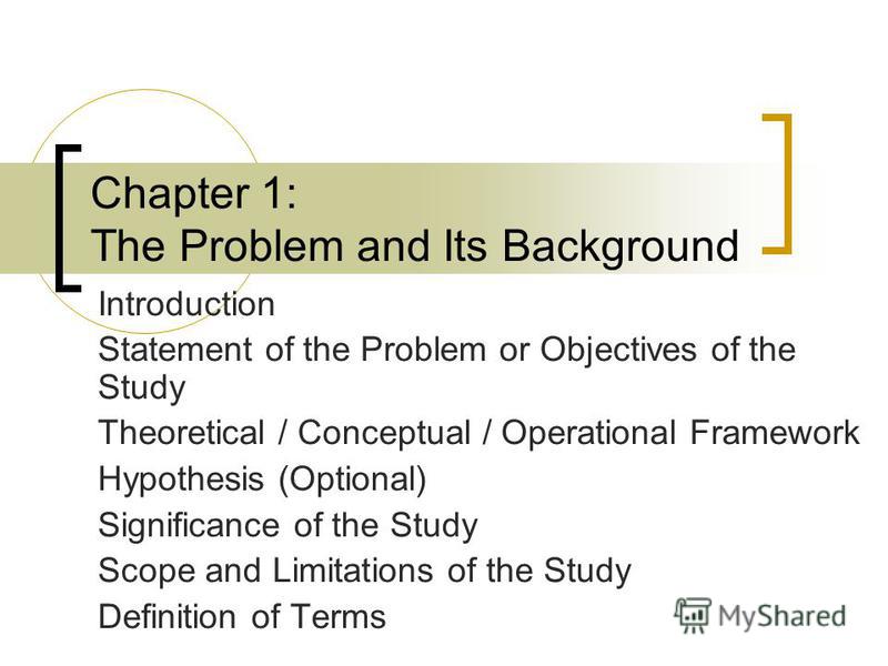 Developing problem statement research paper