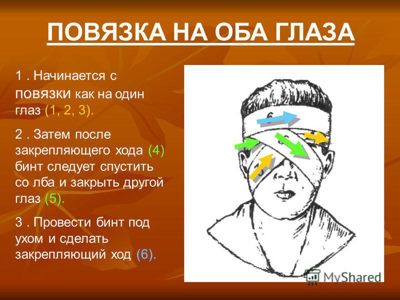 Повязка на один глаз Повязка на один глаз