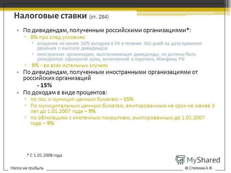 Налоговые ставки по налогу на прибыль в 2017 году наконец
