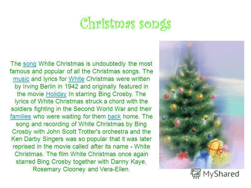 5 christmas songs the song white christmas is undoubtedly the most famous - What Is The Most Popular Christmas Song 5 christmas songs the song white christmas is undoubtedly the most famous - What Is The Most Popular Christmas Song