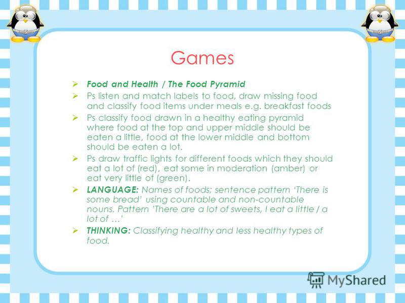 Games Where Food Comes From / Plants Ps choose favourite fruit and classify whether it grows incold or hot countries. Ps classify vegetables according to whether they are eaten cooked, raw and whether all of it is eaten. Ps classify both according to