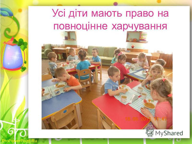ProPowerPoint.Ru Усі діти мають право на повноцінне харчування