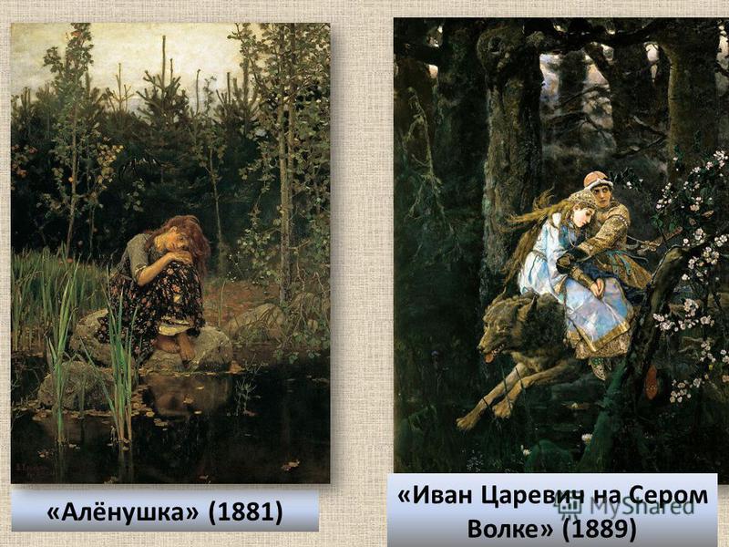 «Алёнушка» (1881) «Иван Царевич на Сером Волке» (1889)