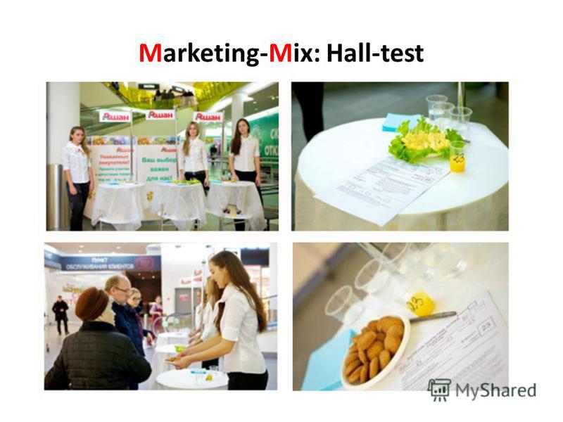 Marketing-Mix: Hall-test