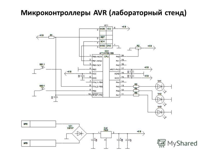 Микроконтроллеры AVR (лабораторный стенд)