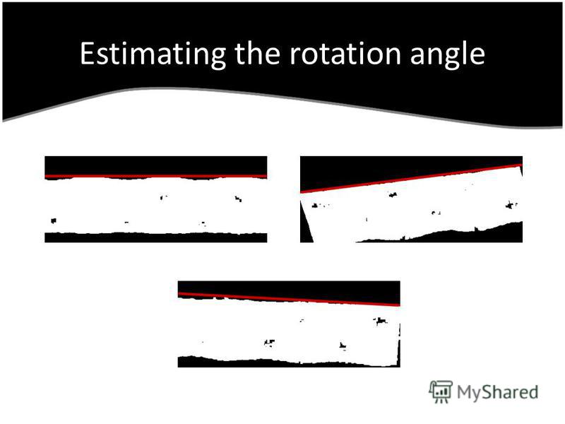 Estimating the rotation angle