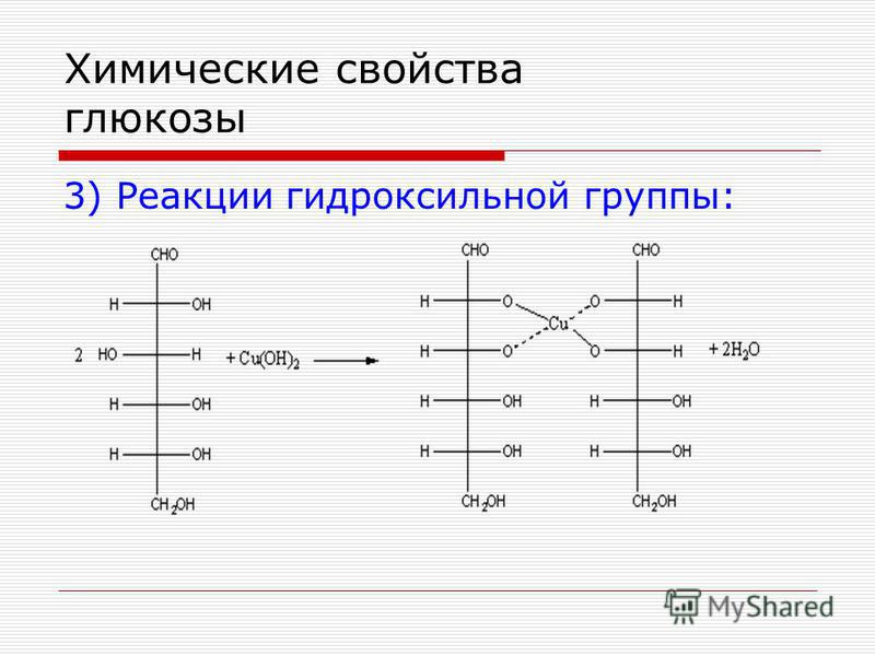 Химические свойства глюкозы 3) Реакции гидроксильной группы: