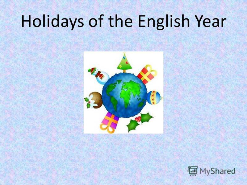 Holidays of the English Year