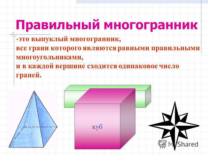 Урок по теме многогранники 10 класс