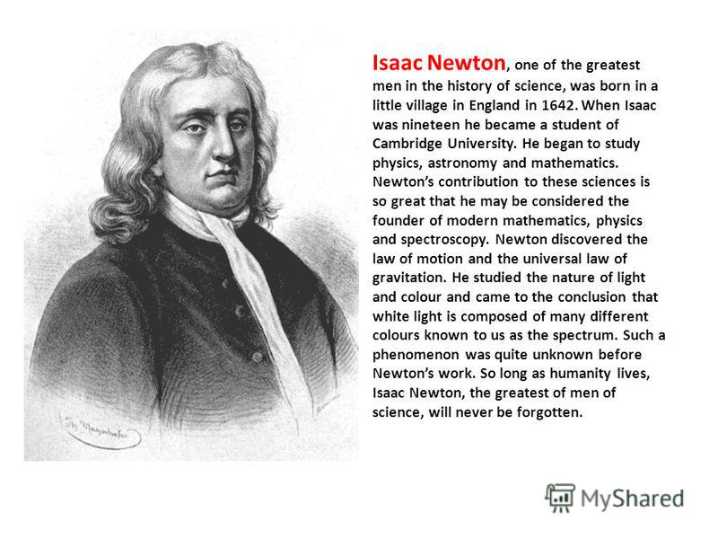 the contribution of isaac newton to math and science the contribution of isaac newton to math and science