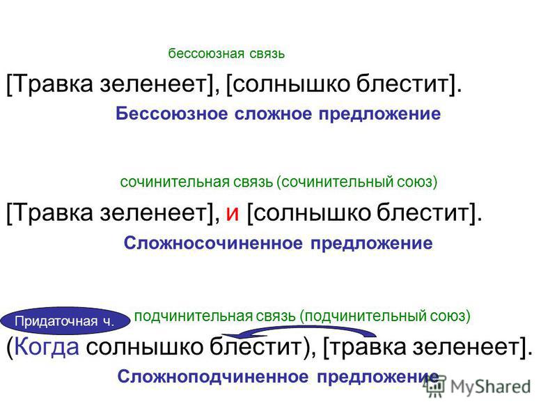 Сложные предложения связаны сочинительной связью Сложные предложения связаны сочинительной связью