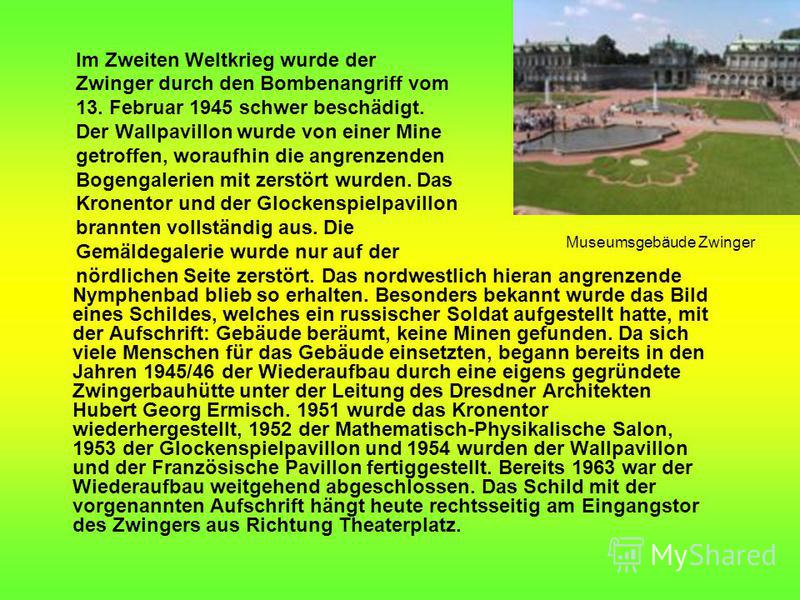 Презентация на тему "Zwinger (Dresden) Der Dresdner Zwinger ist ein