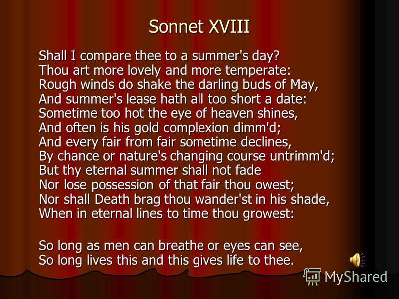 sonnet 18 scansion