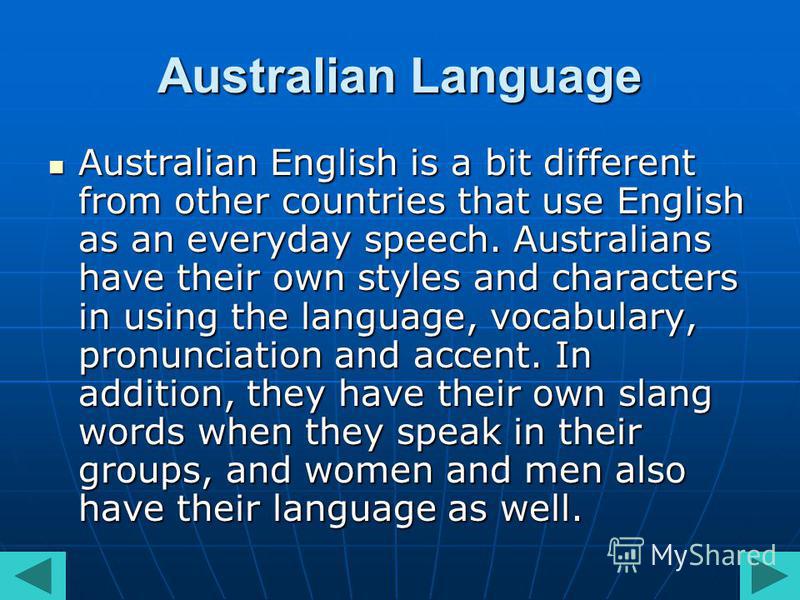 Презентация на тему: "Language differences between British and Australian  English.". Скачать бесплатно и без регистрации.
