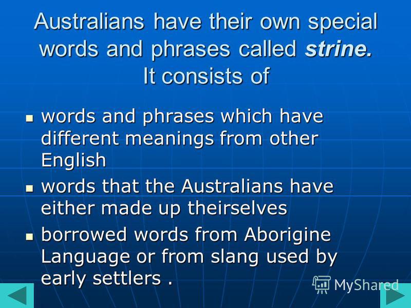 Презентация на "Language differences between British Australian English.". Скачать бесплатно и