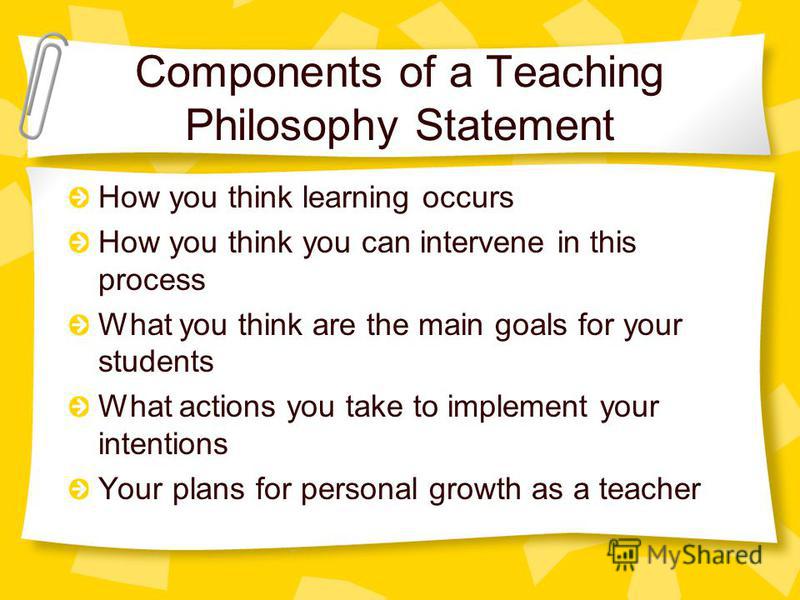 personal goals statement for teachers personal goals statement for teachers