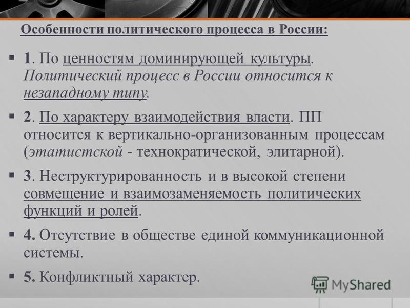 Презентация на тему политический процесс
