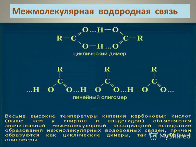 Водородная связь типы водородной связи приведите примеры