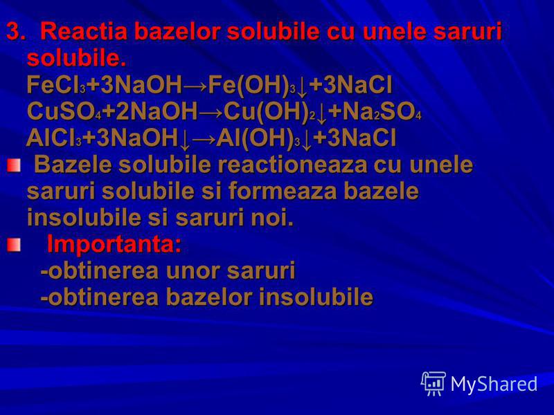Презентация на тему: "Exemple de baze KOH-hidroxid de potasiu NaOH-hidroxid  de sodiu Ca(OH) 2 -hidroxid de calciu Mg(OH) 2 -hidroxid de magneziu Al(OH)  3 -hidroxid de aluminiu.". Скачать бесплатно и без регистрации.