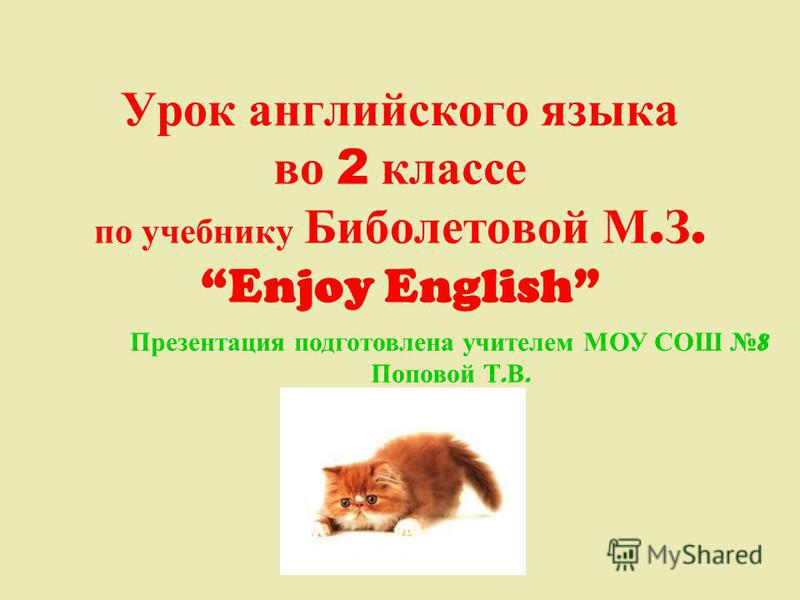 enjoy english. 2 класс скачать