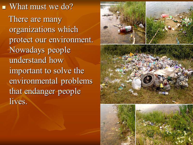 Solving Environmental Problems