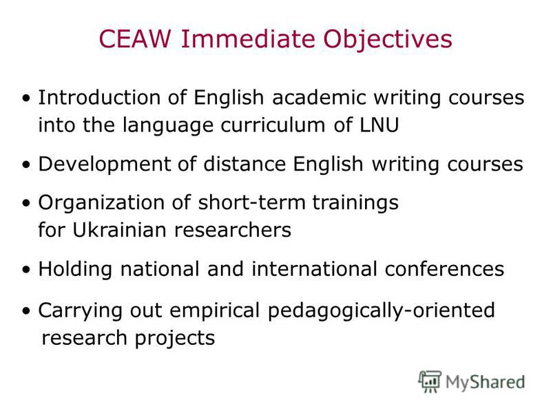 academic writing course Course 3: advanced writing this is the third course in the academic english: writing specialization by raising your level of academic writing, this course helps prepare you for college-level work after completing this course, you will be able to: more you can choose to take this course only learn more. academic writing course Course 3: advanced writing this is the third course in the academic english: writing specialization by raising your level of academic writing, this course helps prepare you for college-level work after completing this course, you will be able to: more you can choose to take this course only learn more.