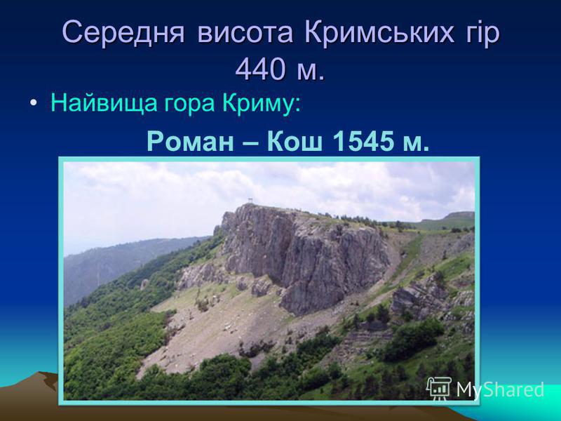 Реферат: Кримські гори