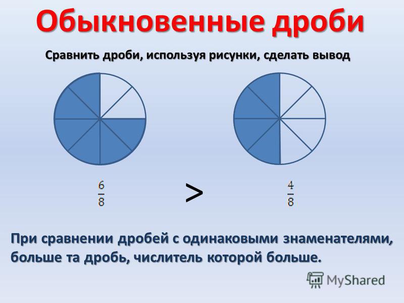 картинки дроби обыкновенные онлайн