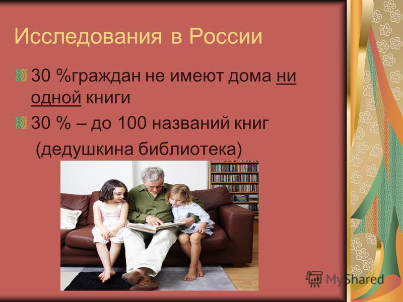 Проект роль чтения в жизни современной молодежи