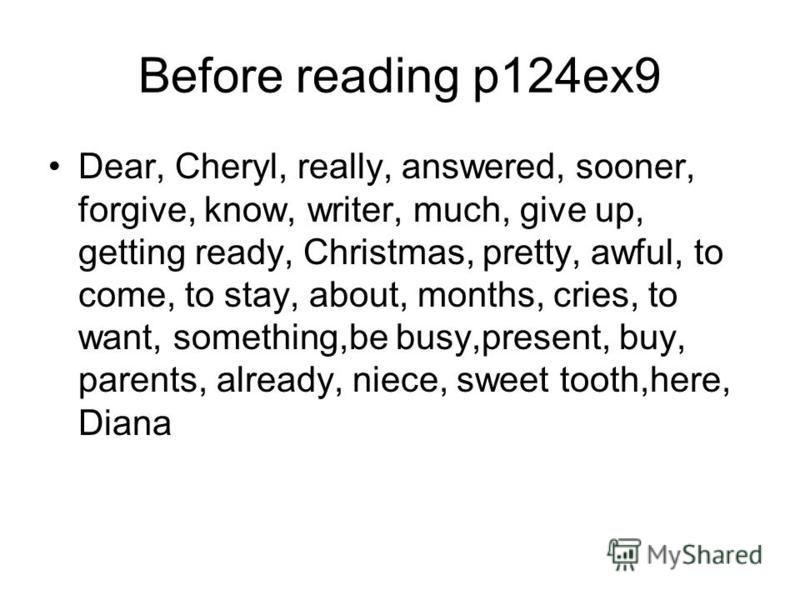 Английский язык 6 класс биболетова dear cheryl i really