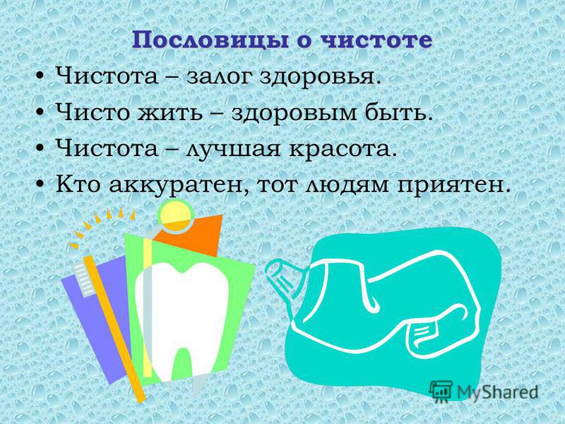 Пословицы поговорки про чистоту Пословицы поговорки про чистоту
