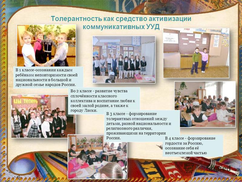 Формирование толерантного отношения в классе Формирование толерантного отношения в классе
