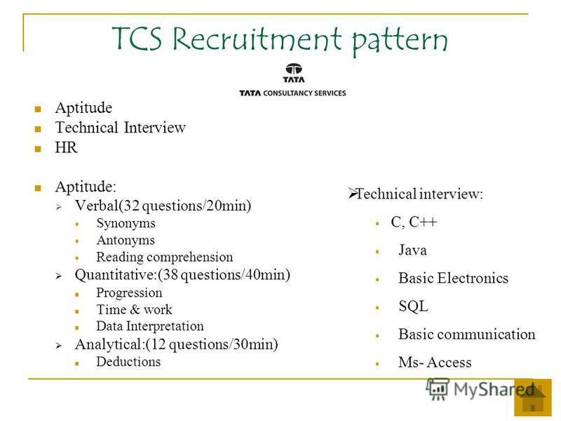 campus-recruitment-patterns-ppt-test-aptitude-technical-psychometric-test