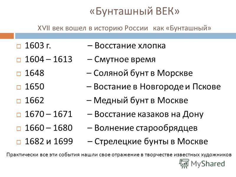 Тесты по истории россии 7 класс бунташный век