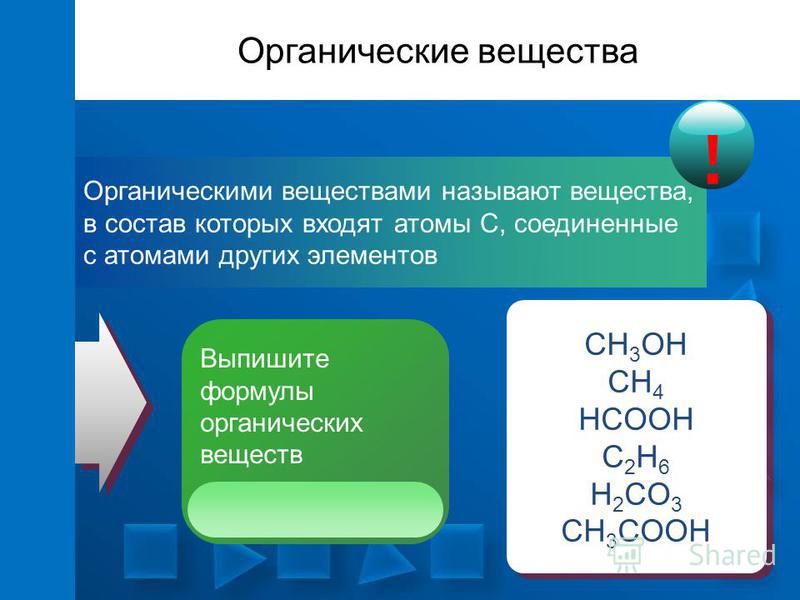 Какие вещества называют органическими приведите примеры