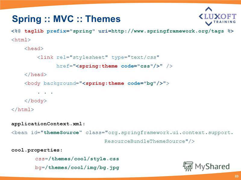 69 Spring :: MVC :: Themes <link rel=
