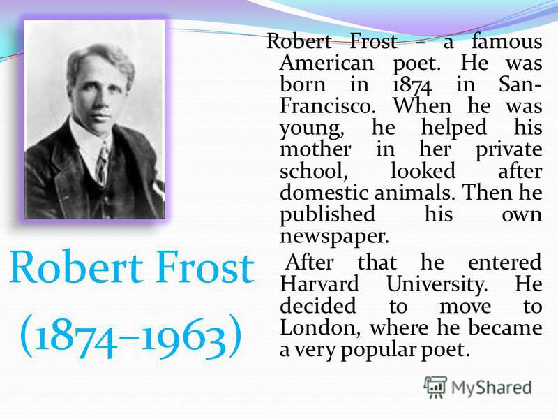 robert frost the bear robert frost the bear