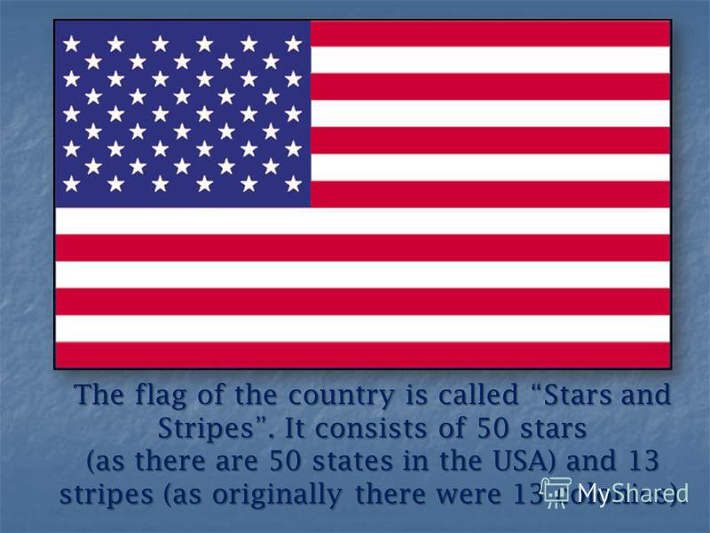 The United States of America The United States of America is the fourth largest country in the world (after Russia, Canada and China). It is situated in North America between Canada and Mexico. The area of the country is over nine million square kilo