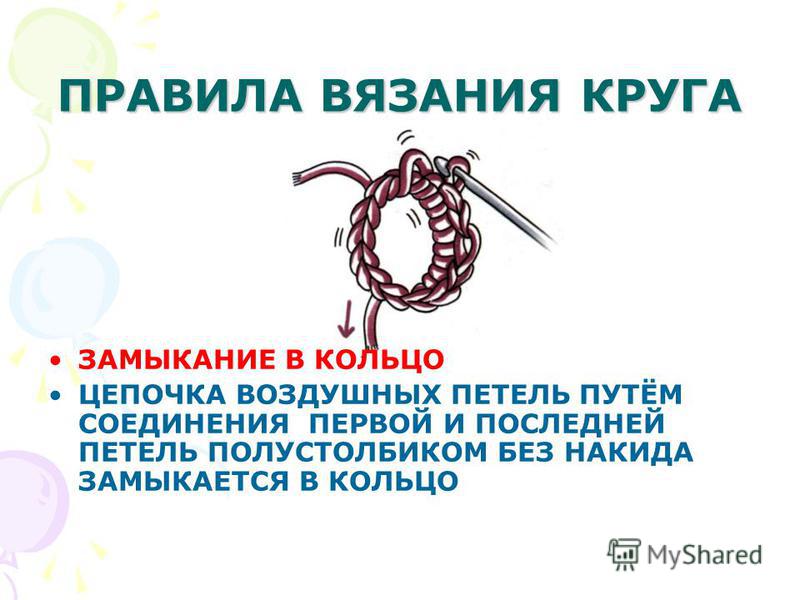 Вязание крючком полустолбик в кольцо Вязание крючком полустолбик в кольцо