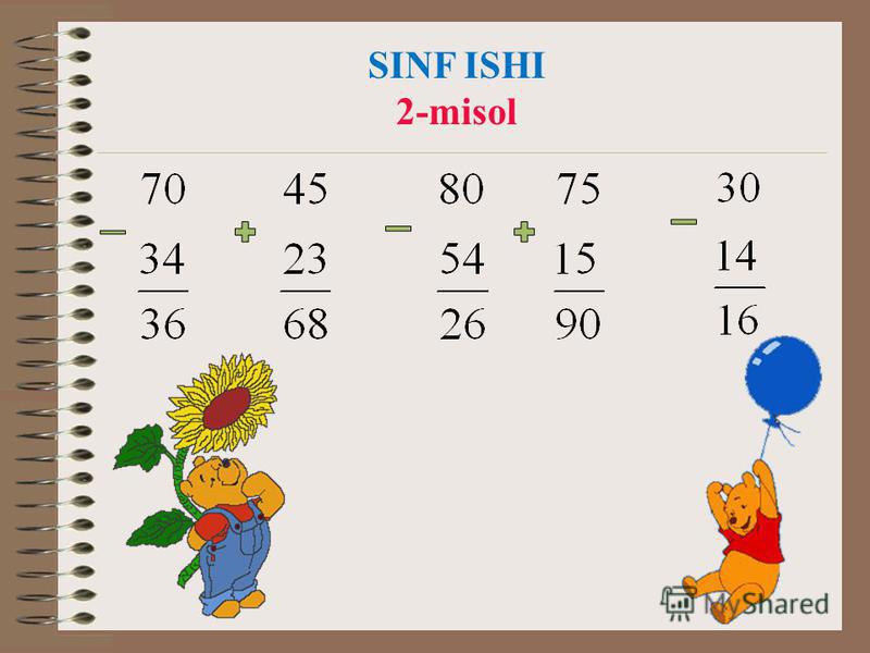 46+ 4-Sinf Matematika Misollar Photos